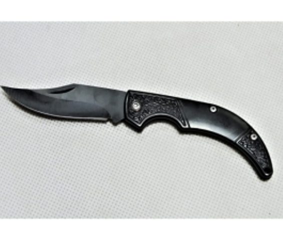 Nož rasklopni džepni Faraon 15,5cm; crni