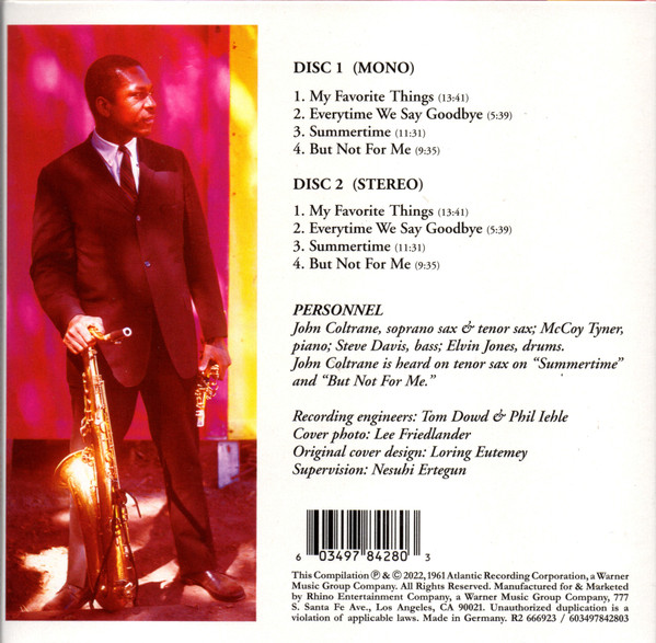 CD JOHN COLTRANE- My Favorite Things: 60th Anniversary Deluxe Edition (2CD) - Slika 2