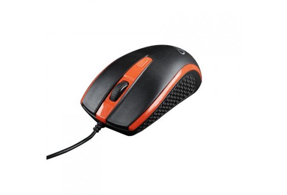 Gembird mouse MUS-104-R, black/red