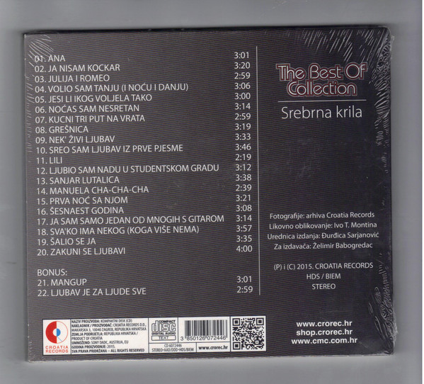 CD SREBRNA KRILA – BEST OF COLLECTION - Slika 2