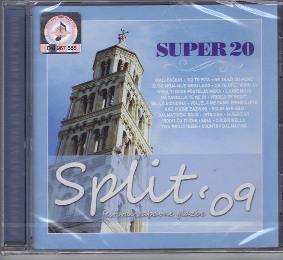 CD RAZNI IZVOĐAČI – Super 20 - Festival Zabavne Glazbe Split 2009