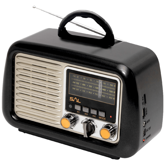 RADIO SAL Retro + BT bežični zvučnik, 4in1, FM, MP3, AUX